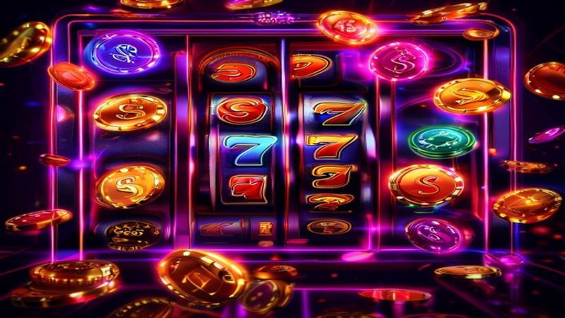 Màn hình thông tin game slot với RTP và bảng trả thưởng
